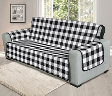 Load image into Gallery viewer, Buffalo Check Oversized Sofa Couch Slipcover in Black White and Gray
