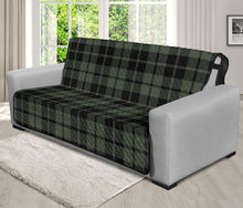 Load image into Gallery viewer, Green and Black Plaid Furniture Slipcovers Large Pattern
