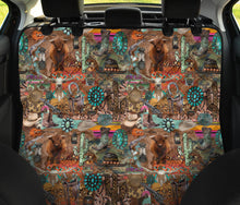 Load image into Gallery viewer, Large Funky Western Pattern Pet Hammock Back Seat Cover For Pets
