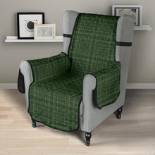 Load image into Gallery viewer, Forest Green Plaid Armchair Slipcover 23
