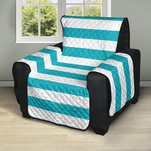 Turquoise White Striped Furniture Slipcover Protectors