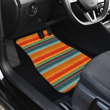Load image into Gallery viewer, Mexican Serape Pattern Car Floor Mats Set of 4 Full Set Front and Back
