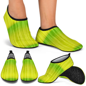 Green and Yellow Tie Dye Water Shoes