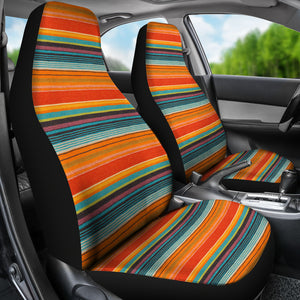 Mexican Serape Style Colorful Seat Covers Set
