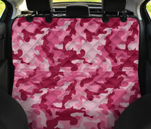 Load image into Gallery viewer, Magenta and Pink Camouflage Pattern Back Bench Seat Cover Protector For Pets In Camo
