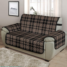 Load image into Gallery viewer, Brown and Black Plaid Furniture Slipcover Protectors
