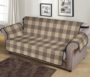 Cool Brown Buffalo Check Furniture Slipcovers