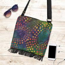 Load image into Gallery viewer, Bright Colors Rainbow Batik Boho Bag Shoulder Strap Crossbody Bag Purse Canvas
