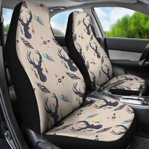 Boho Deer Feathers and Arrows Car Seat Covers Tan