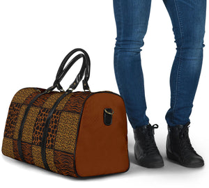 Animal Print Patchwork Pattern Travel Bag