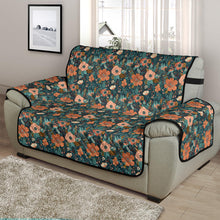 Load image into Gallery viewer, Floral Pattern Orange Peach and Teal Furniture Slipcovers
