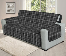 Load image into Gallery viewer, Gray, Black and White Plaid Oversized Sofa Slipcover For 78&quot; Seat Width Couches
