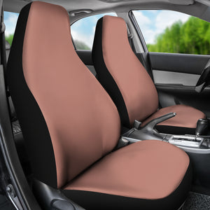 Rose Gold Solid Color Car Seat Covers Set