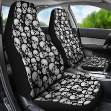 Load image into Gallery viewer, Black Gray Skulls Pattern Car Seat Covers
