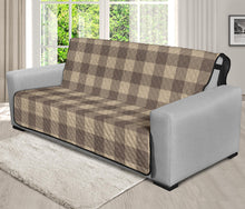 Load image into Gallery viewer, Cool Brown Buffalo Check Furniture Slipcovers
