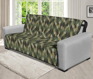 Pine Tree Pattern Sofa Slipcover Protector Camouflage Style Pattern