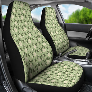 Mint With Jasmine Flowers Car Seat Covers