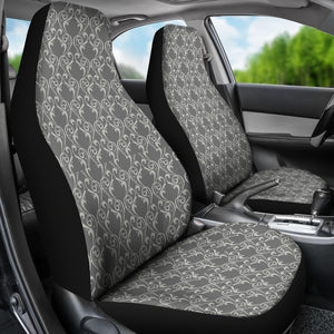 Gray Damask Car Seat Covers Seat Protectors