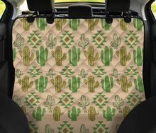 Load image into Gallery viewer, Tan Cactus Back Seat Cover For Pets Waterproof Boho
