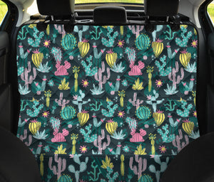 Colorful Cactus Pattern Back Seat Cover For Pets