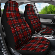 Load image into Gallery viewer, Dark Red, Black, White, Plaid Car Seat Covers Set
