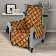Load image into Gallery viewer, Brown and Orange Retro Flower Pattern Furniture Protector Slipcovers
