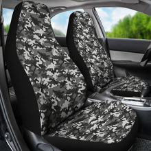 Load image into Gallery viewer, Black Gray Camouflage Car Seat Covers
