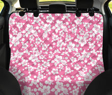 Load image into Gallery viewer, Pink and White Hibiscus Back Seat Cover For Pets Dog Hammock
