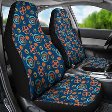 Load image into Gallery viewer, Blue With Steampunk Pattern Car Seat Covers
