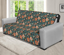 Load image into Gallery viewer, Floral Pattern Orange Peach and Teal Furniture Slipcovers
