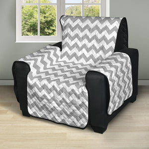 Gray and White Chevron Furniture Slipcover  Protector