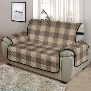 Cool Brown Buffalo Check Furniture Slipcovers