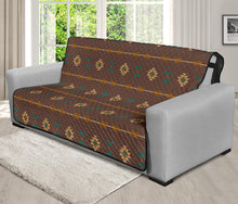 Load image into Gallery viewer, Dark Brown Southwestern Tribal Pattern Furniture Slipcovers
