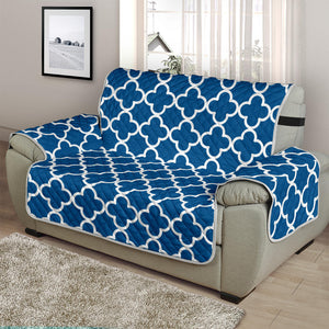 Classic Blue and White Quatrefoil Furniture Slipcovers Protectors