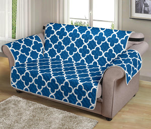 Classic Blue and White Quatrefoil Furniture Slipcovers Protectors