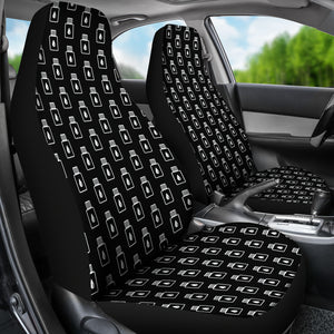 Black and White Essential Oil Bottles Car Seat Covers