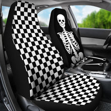 Load image into Gallery viewer, Checkered and Skeleton Mix and Match Car Seat Covers Set
