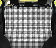 Load image into Gallery viewer, Gray and White Plaid Dog Hammock Back Seat Protector For Pets

