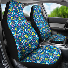 Load image into Gallery viewer, Colorful 80&#39;s Abstract Pattern Car Seat Covers
