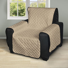 Load image into Gallery viewer, Cool Tan Solid Color Recliner Slipcover
