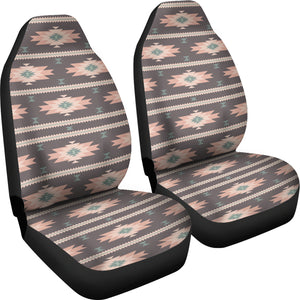 Southwestern Pastel Pattern Car Seat Covers Brown, Green and Peach
