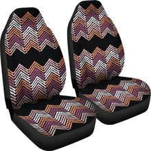 Load image into Gallery viewer, Black, Purple, Pink, Orange and White Ethnic Pattern Car Seat Covers
