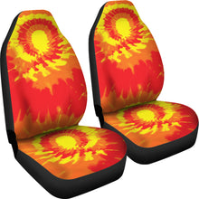 Load image into Gallery viewer, Red Orange and Yellow Tie Dye Car Seat Covers

