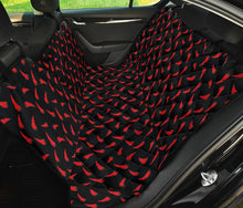 Load image into Gallery viewer, Black With Red Chili Pepper Pattern Back Seat Cover For Pets
