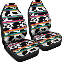 Load image into Gallery viewer, Cow With Serape Pattern Car Seat Covers Set
