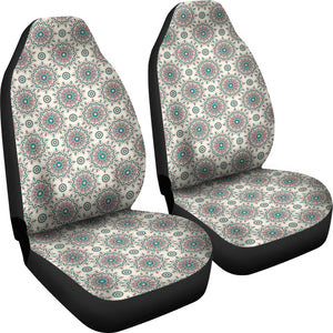 Cream With Mandalas Boho Hippie Pattern Car Seat Covers