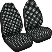 Load image into Gallery viewer, Black With Blue Eyeballs Pattern Car Seat Covers
