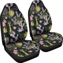 Load image into Gallery viewer, Pastel Colorful Cactus Pattern Car Seat Covers Set
