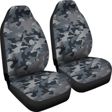 Load image into Gallery viewer, Gray Camouflage Car Seat Covers Camo Pattern
