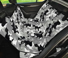 Load image into Gallery viewer, Gray, Black and White Camouflage Back Bench Seat Cover For Pets
